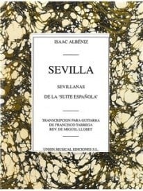 Albeniz: Sevilla, Sevillanas (Suite Espanola Opus 47) for Guitar published by UME