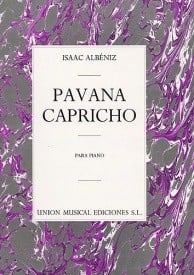 Albeniz: Pavana Capricho Opus 12 for Piano published by UME