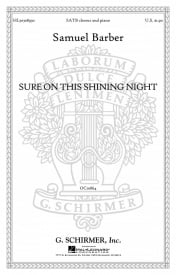 Barber: Sure on this Shining Night SATB published by Schirmer