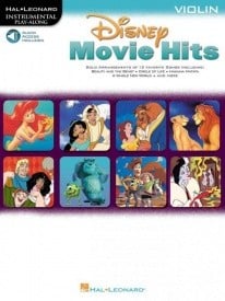 Disney Movie Hits - Violin published by Hal Leonard (Book/Online Audio)