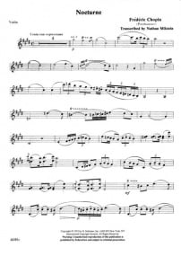 Three Transcriptions For Violin published by Schirmer