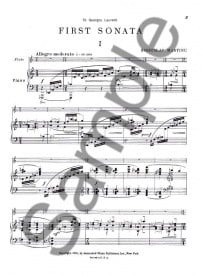 Martinu: Sonata No 1 for Flute published by Schirmer