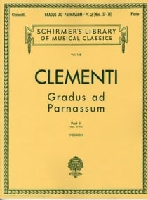 Clementi: Gradus ad Parnassum Part 2 for Piano published by Schirmer