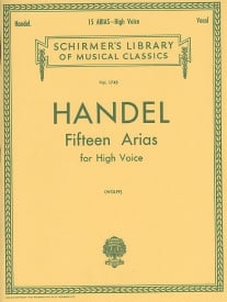 Handel: 15 Arias For High Voice published by Schirmer