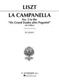 Liszt: La Campanella for Piano published by Schirmer
