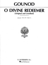 Gounod: O Divine Redeemer for Low Voice in A published by Schirmer