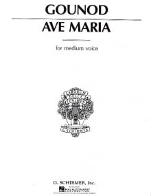 Gounod: Ave Maria in Eb for Medium Voice by published by Schirmer