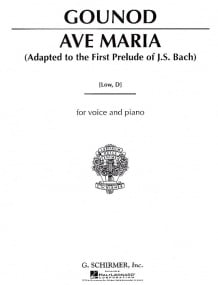 Gounod: Ave Maria in D for Low Voice published by Schirmer