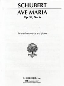 Schubert: Ave Maria in Ab for Medium Voice published by Schirmer