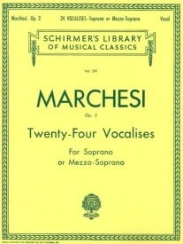 Marchesi: Twenty-Four Vocalises Opus 2 published by Schirmer