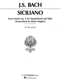 Bach: Siciliano for Piano published by Schirmer