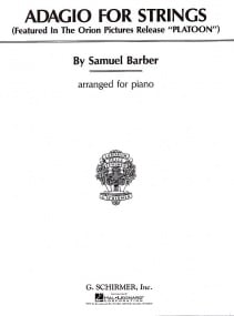 Barber: Adagio for Strings Arranged for Piano published by Schirmer
