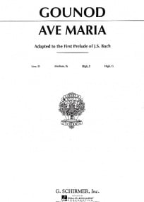 Gounod: Ave Maria in F for Medium High Voice published by Schirmer