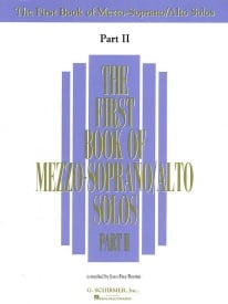 The First Book of Mezzo Soprano/Alto Solos Part II published by Schirmer