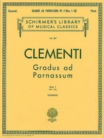 Clementi: Gradus ad Parnassum Part 1 for Piano published by Schirmer