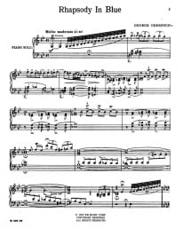Gershwin: Rhapsody in Blue for Piano published by Alfred