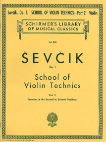 Sevcik: Violin Studies Opus 1 Part 2 published by G Schirmer