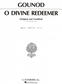 Gounod: O Divine Redeemer for High Voice in C published by Schirmer