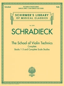 Schradieck: The School of Violin Technics - Complete for Violin published by Schirmer