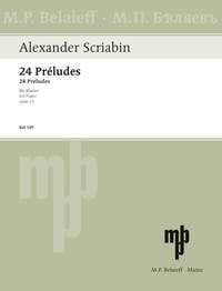 Scriabin: 24 Preludes Opus 11 for Piano published by Belaieff