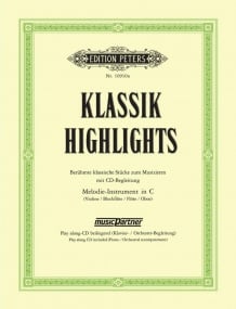 Klassik Highlights fo C Instruments published by Peters Edition (Book & CD)