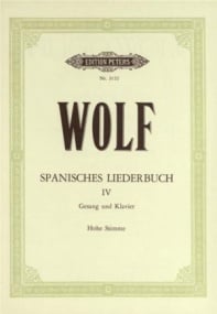 Wolf: Spanisches Liederbuch Book 4 High published by Peters