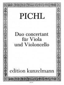 Pichl: Duo concertant Opus16 for Viola and Cello published by Kunzelmann