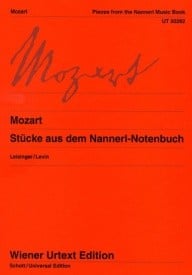 Mozart: Pieces from the Nanerl Music Book for Piano published Wiener Urtext