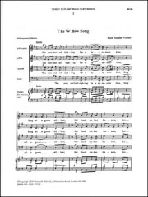 Vaughan-Williams: The Willow Song SATB published by Stainer and Bell