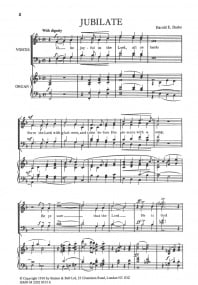 Darke: Jubilate in F SATB published by Stainer and Bell