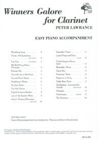Winners Galore Piano Accompaniment for Clarinet published by Brasswind