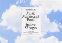 Woodstock A5 6 Stave Manuscript Book (32 pages)