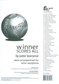 Winner Scores All Piano Accompaniment for Tenor Saxophone published by Brasswind