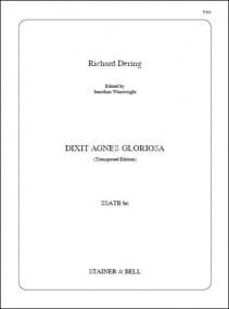 Dering: Dixit Agnes gloriosa SSATB published by Stainer and Bell
