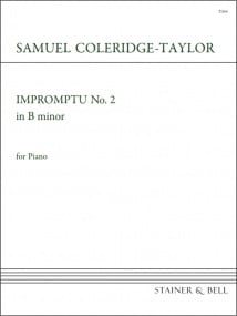 Coleridge-Taylor: Impromptu No. 2 in B minor for Piano published by Stainer & Bell