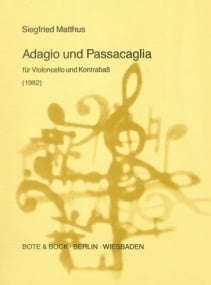 Matthus: Adagio and Passacaglia for Cello & Double Bass published by Yorke