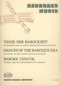 Dances of the Baroque Era for Recorder published by EMB