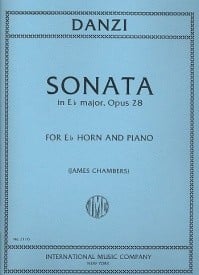 Danzi: Sonata in Eb Major Opus 28 for Horn in Eb published by IMC