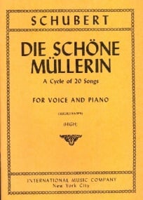 Schubert: Die schoene Mullerin Op25 for High Voice published by IMC