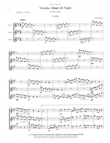 Moore: Toccata, Adagio & Fugue for Three Flutes published by Emerson