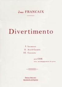 Francaix: Divertimento for Horn published by EMT