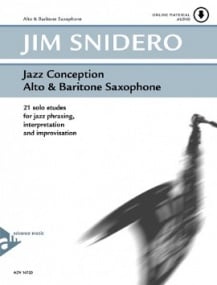 Snidero: Jazz Conception - Alto & Baritone Saxophone published by Advance (Book/Online Audio)