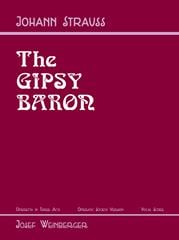 Gypsy Baron (Amateur) - Vocal Score by Strauss published by Josef Weinberger