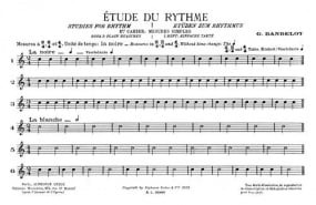 Dandelot: Etude Du Rythme 1 published by Leduc
