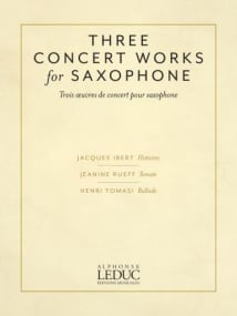 Three Concert Works For for Alto Saxophone published by Leduc