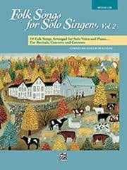 Folk Songs for Solo Singers Volume 2 - Medium/Low published by Alfred