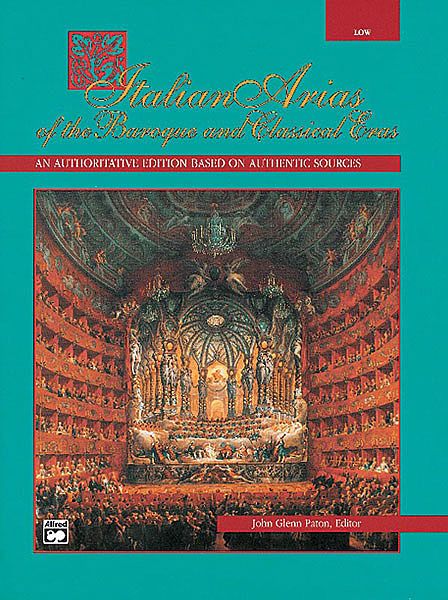 Italian Songs of the Baroque and Classical Eras Low Voice  published by Alfred