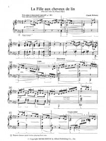 Debussy: La Flle aux Cheveux de Lin for Piano published by Alfred