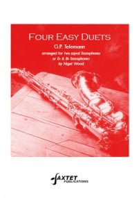 Telemann: Four Easy Duets for Saxophone published by Saxtet