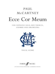 McCartney: Ecce Cor Meum published by Faber - Vocal Score